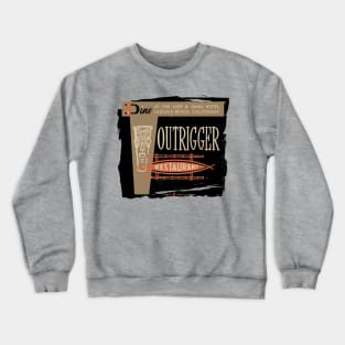 Vintage Outrigger Tiki Restaurant Distressed Crewneck Sweatshirt